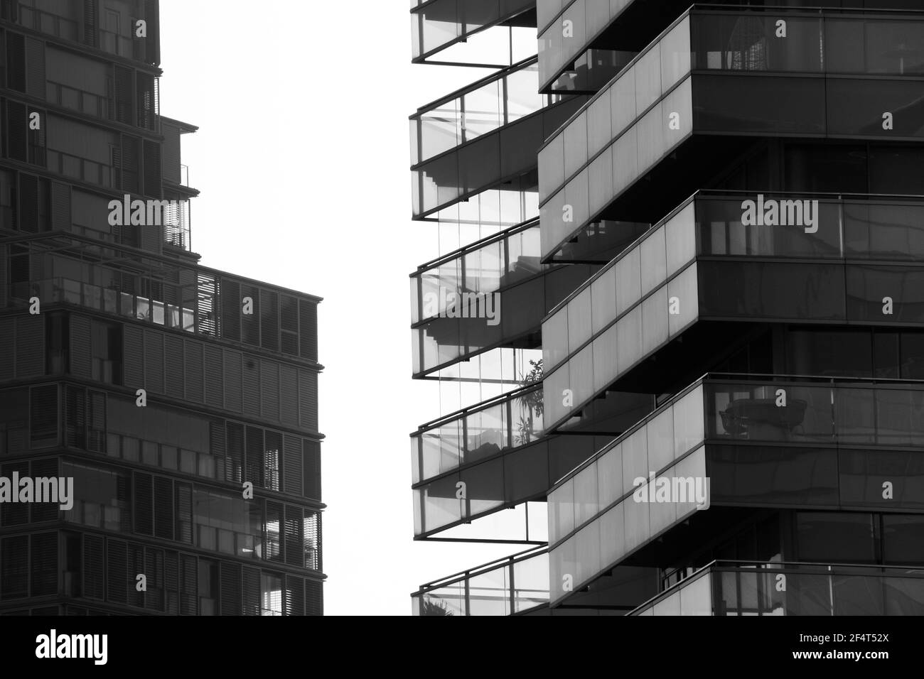 Moderne Gebäude, Detail. Stockfoto