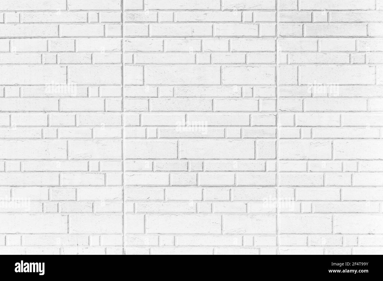 Weiße moderne Innenwand Fliese Textur Backstein Hintergrund. Stockfoto