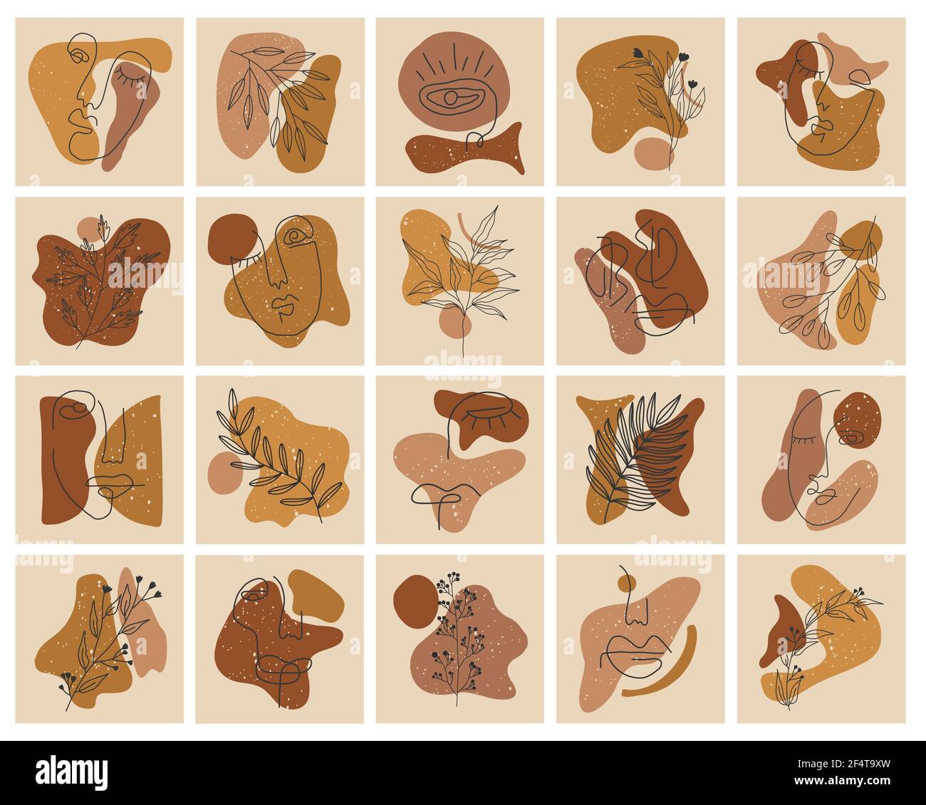 Heben Sie die Titelstory für soziale Medien hervor. Stock Vektor