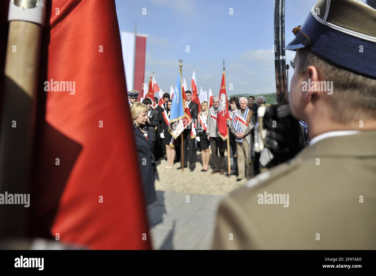 mauthausen, österreich, 09. Mai 2010, internationale Befreiungszeremonie an der KZ-Gedenkstätte mauthausen Stockfoto