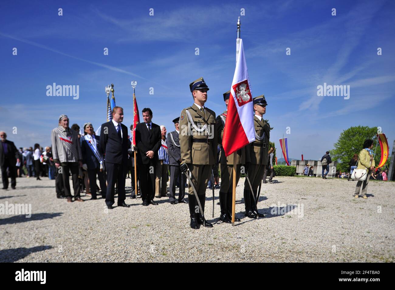 mauthausen, österreich, 09. Mai 2010, internationale Befreiungszeremonie an der KZ-Gedenkstätte mauthausen Stockfoto
