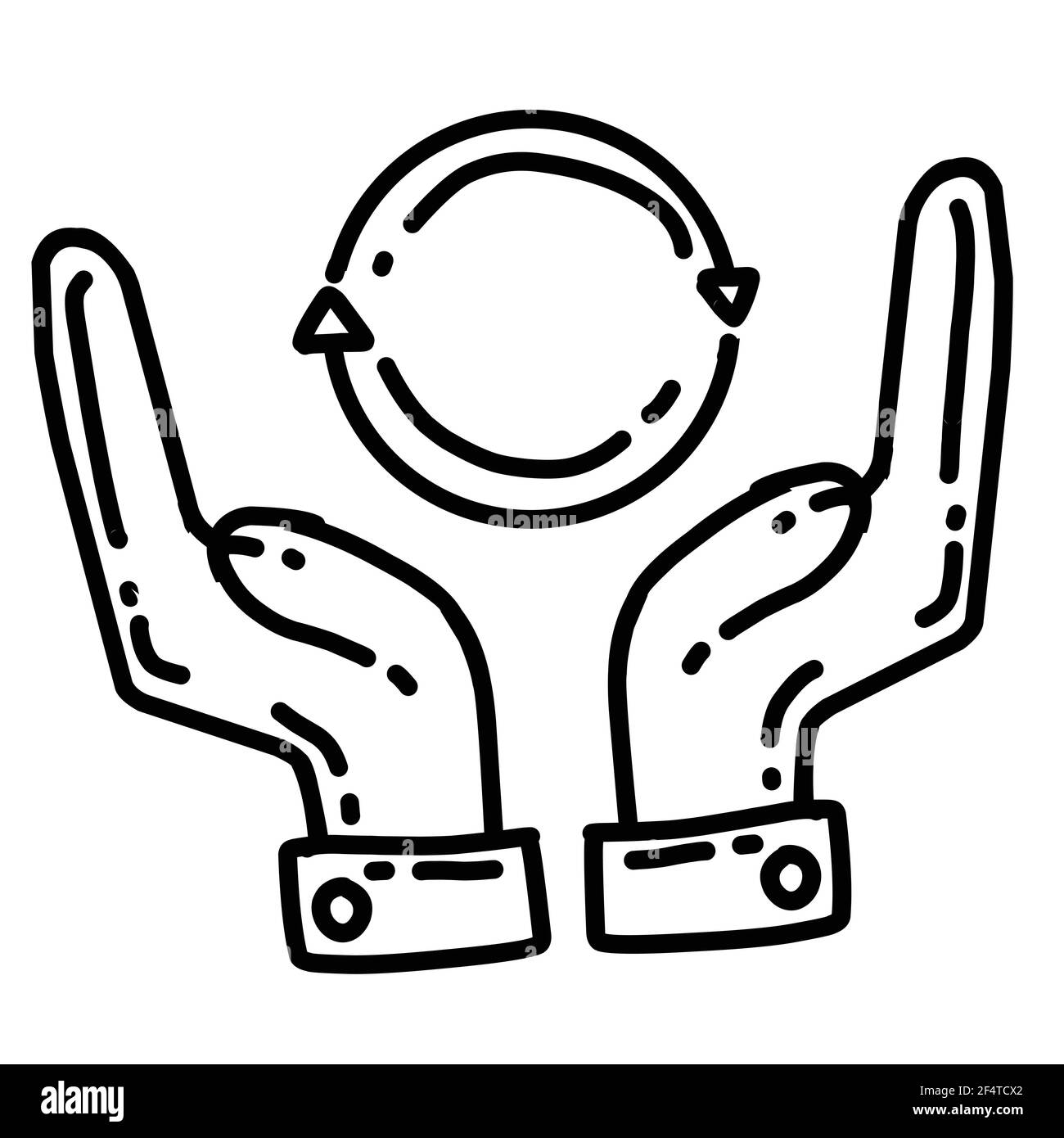 Business existieren handgezeichnete Icon Design, Umriss schwarz, Doodle Symbol, Vektor-Symbol. Stock Vektor