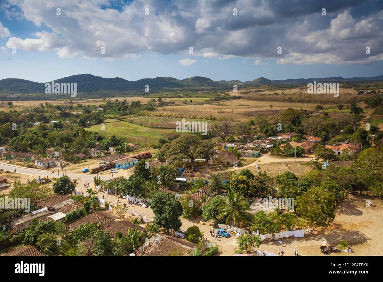 Kuba, Trinidad, Valle De Los Ingenios - Tal der Zuckermühlen, Blick vom Sklaventurm Stockfoto