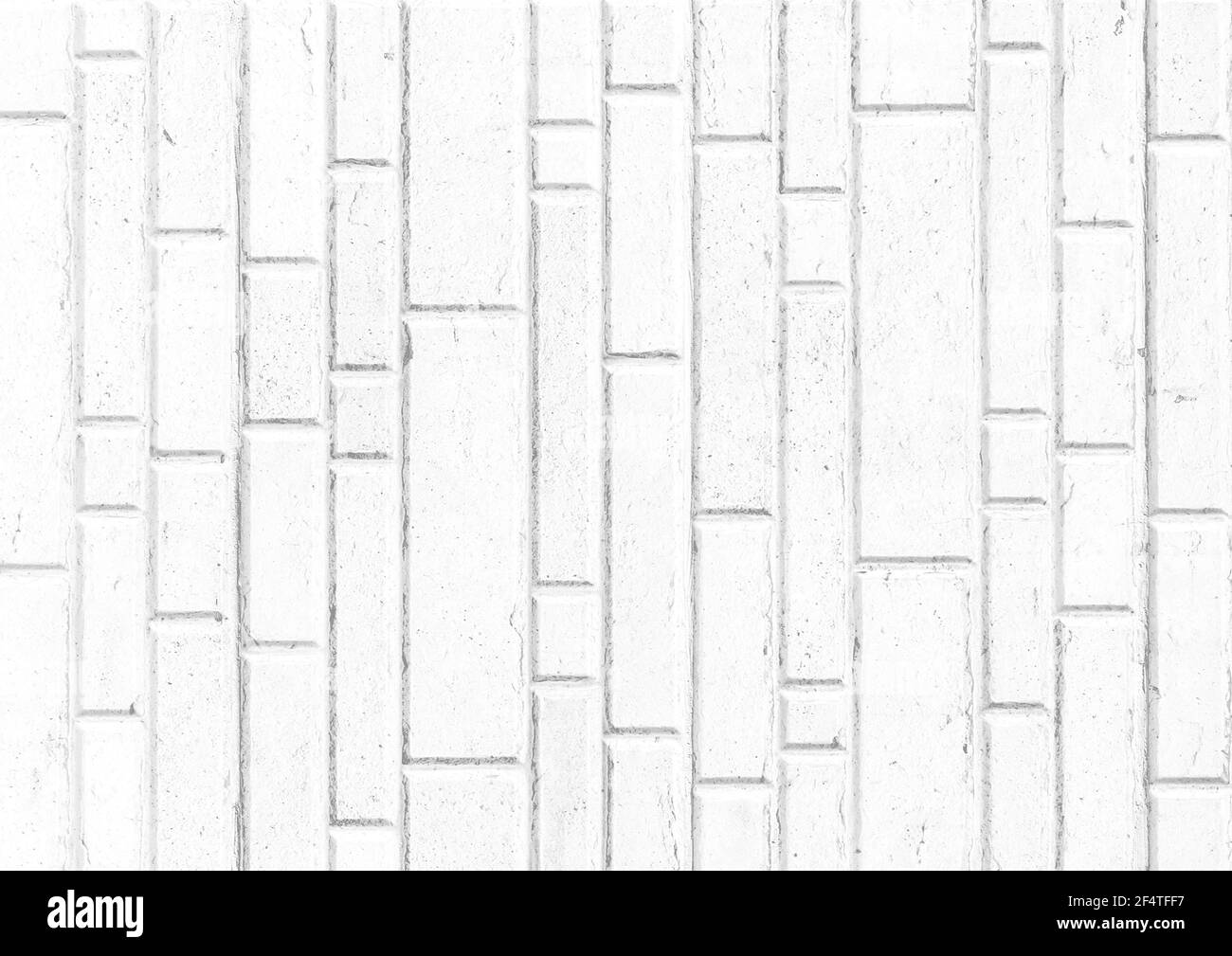 Weiß Licht abstrakt Fliesenmuster Backstein Wand Textur Hintergrund Innenraum. Stockfoto