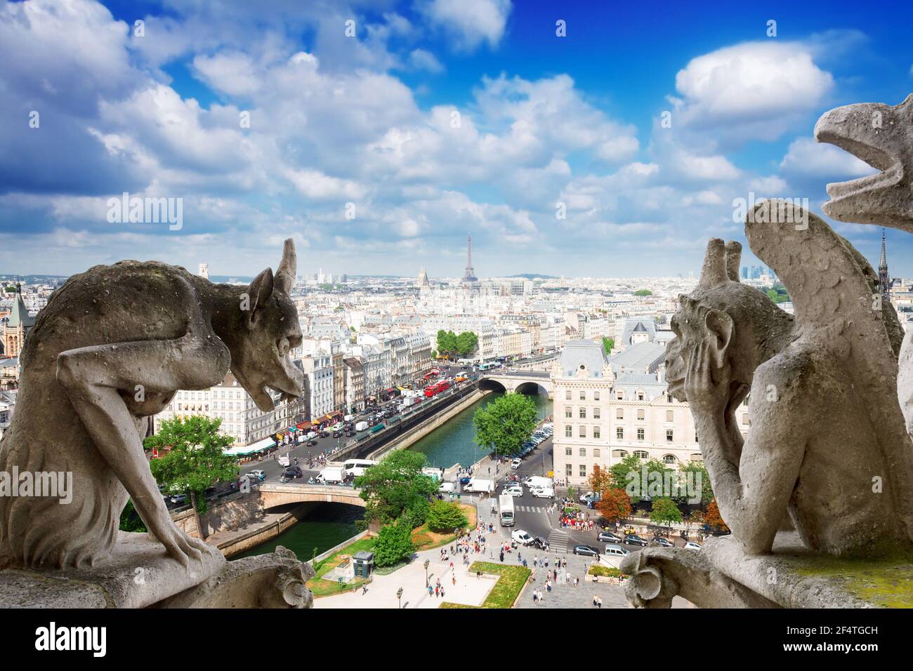 Gargoyle der Kathedrale Notre Dame Stockfoto