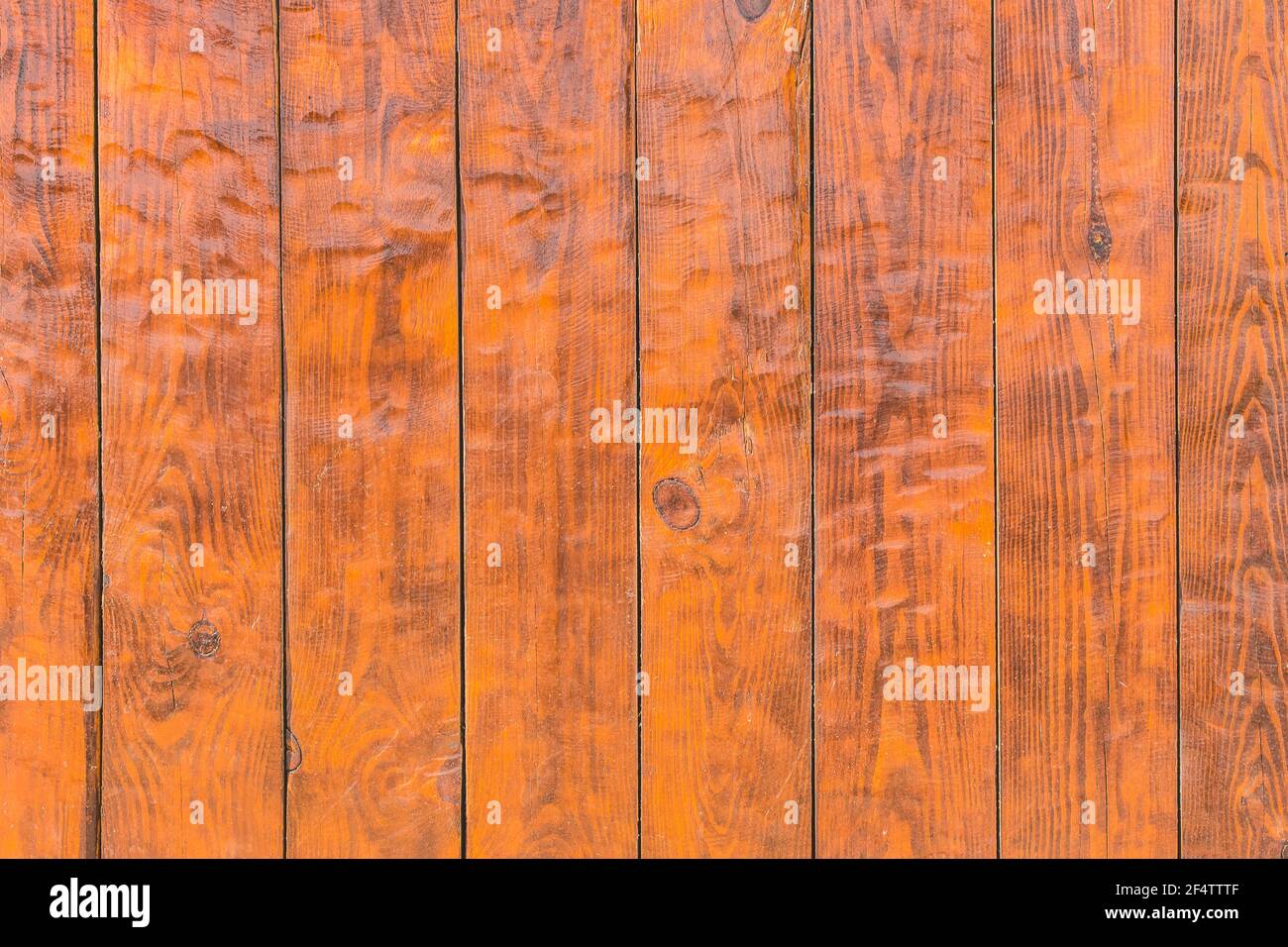 Hellbraune Zaunbretter, Holzoberfläche Textur Hintergrund. Stockfoto