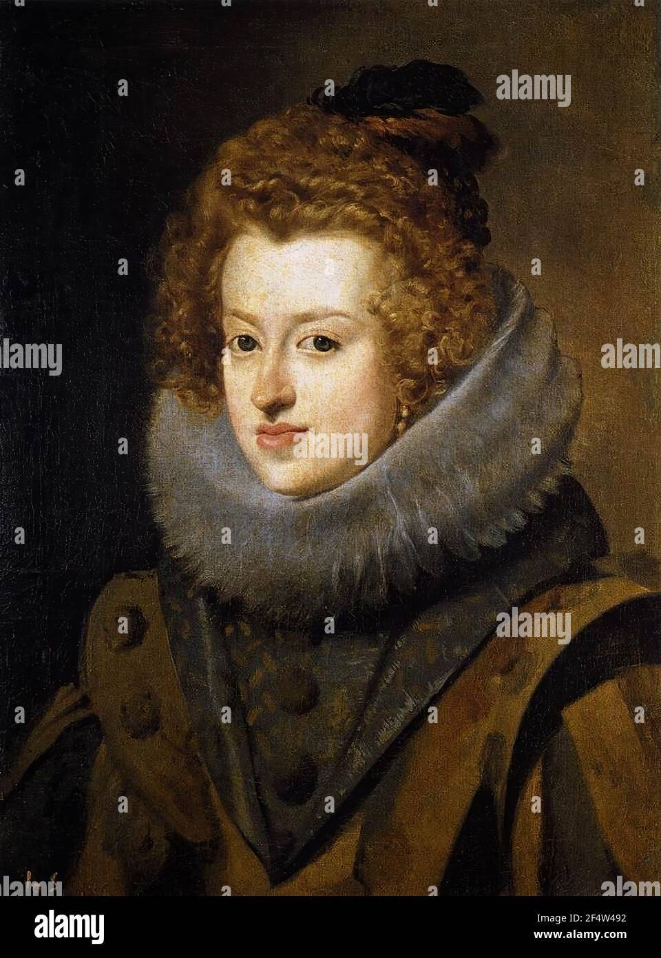 Diego Velazquez - Infantin Dona Maria Königin Ungarn 1630 Stockfoto