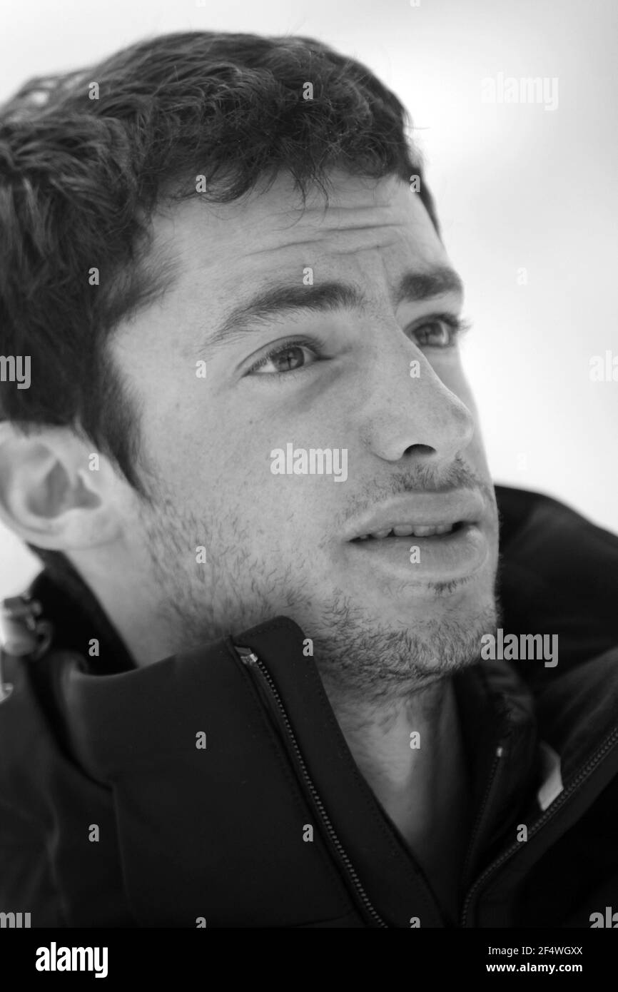 MISCS - FEATURE KILIAN JORNET (ESP) - 12/01/2011 - FOTO : JEAN-MARC MOUCHET / DPPI - DOPPELSIEGER DER ULTRA TOUR DU MONT BLANC 2008 UND 2009 (TRAILRUNNING) - SIEGER DER PIERRA MENTA 2008 UND 2010 - WELTMEISTER 2010 ALPINISMUS SKIFAHREN Stockfoto