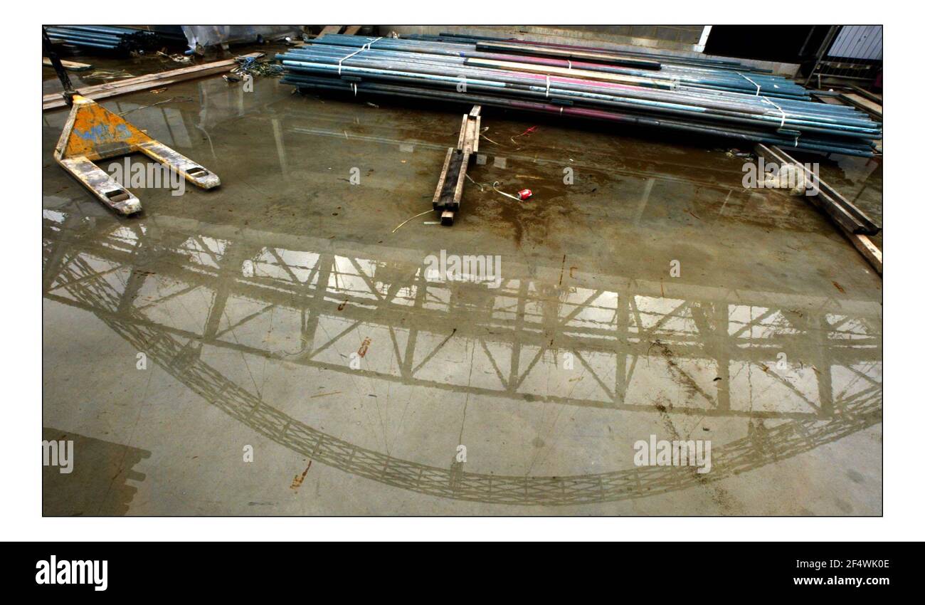 Das neue Wembley-Stadion im Baustadium David Sandison 14/10/2005 Stockfoto