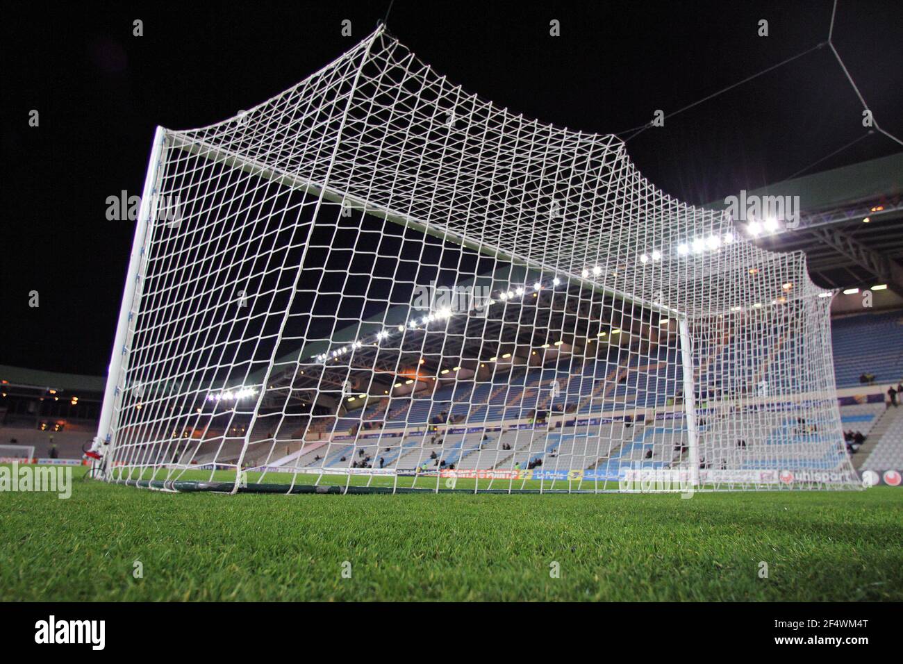 Tordarstellung während des Fußballspiels der französischen Liga zwischen Nantes und Paris Saint-Germain im Stadion La Beaujoire in Nantes, Westfrankreich, am 4. Februar 2014. FOTO/JEAN MARC MOUCHET/DPPI Stockfoto