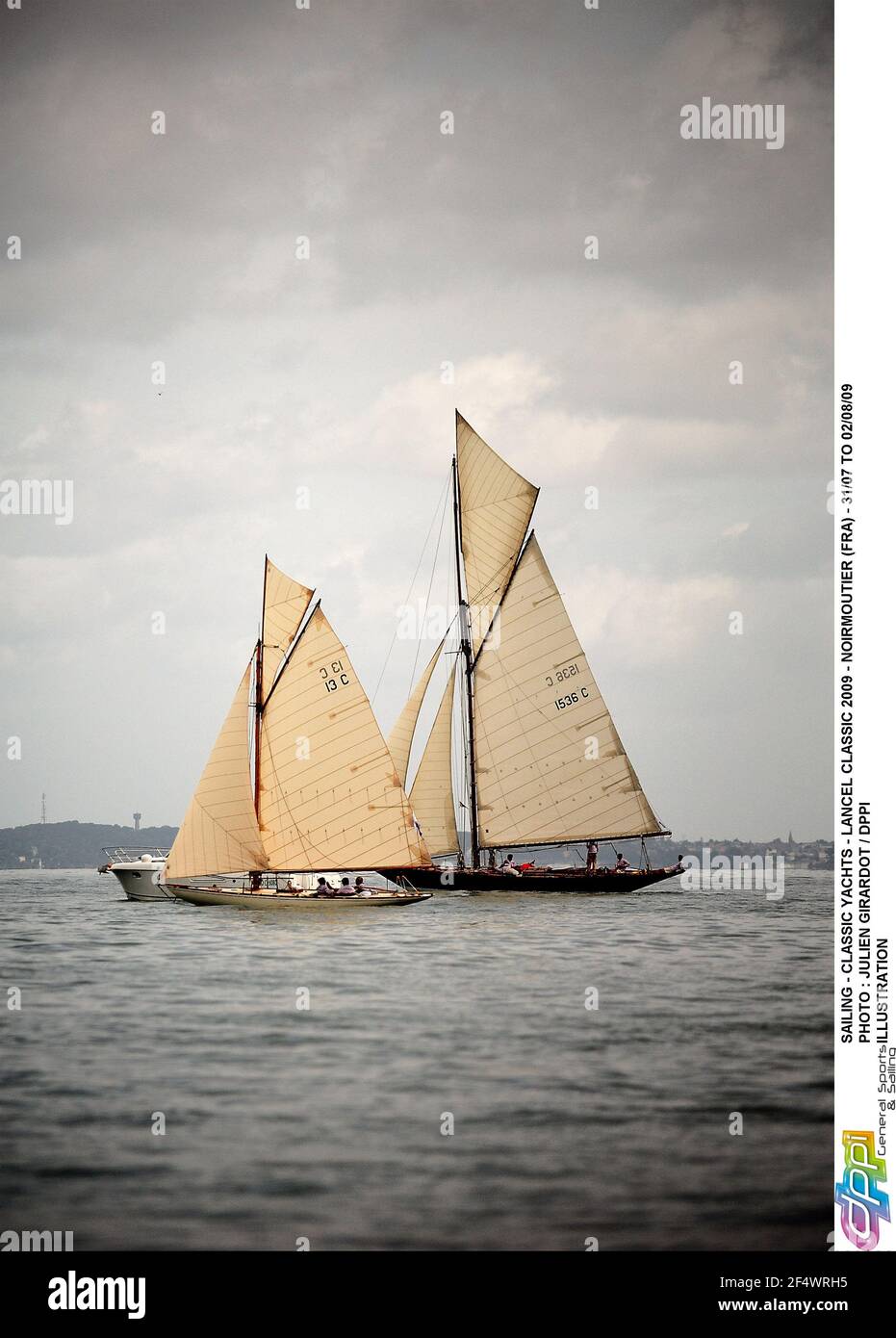 SEGELN - KLASSISCHE YACHTEN - LANCEL CLASSIC 2009 - NOIRMOUTIER (FRA) - 31/07 BIS 02/08/09PHOTO : JULIEN GIRARDOT / DPPI ILLUSTRATION Stockfoto