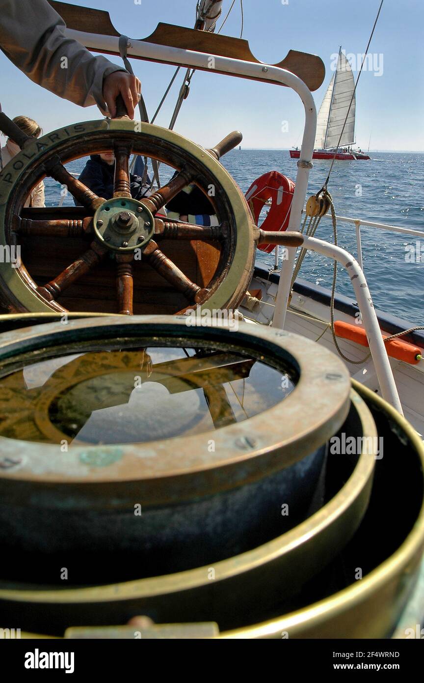 KLASSISCHE SCHIFFE - PATRIMONIAL - ETOILE MARINE CROISIERES - ST-MALO (FRA) - 2007 BIS 2009PHOTO: JULIEN GIRARDOT / DPPI ETOILE POLAIRE Stockfoto