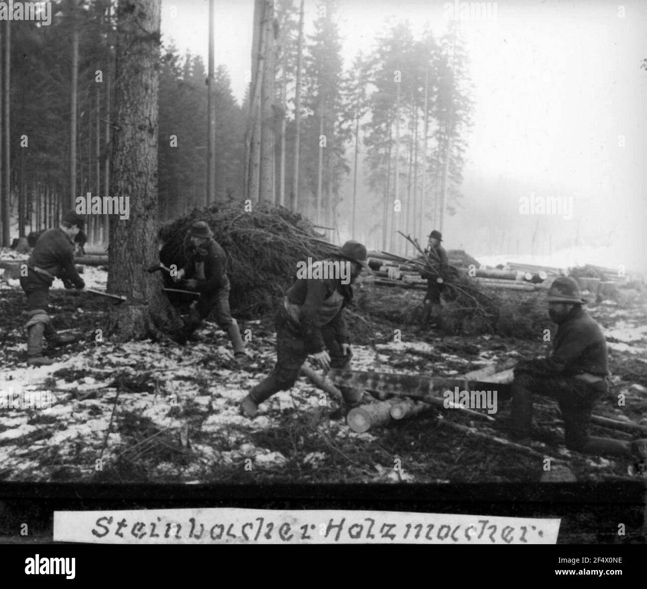 Steinbacher Holzbauer Stockfoto