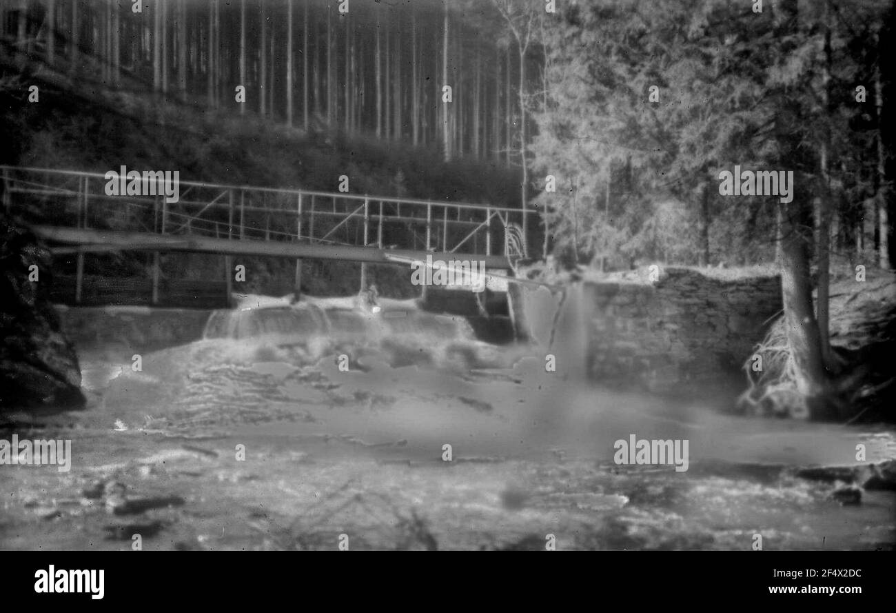 Wehrwerk an der Preßnitz Stockfoto