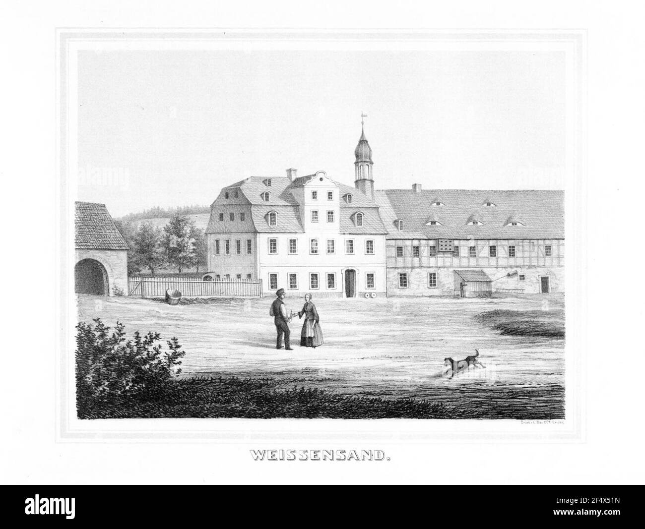 Weissensand Stockfoto