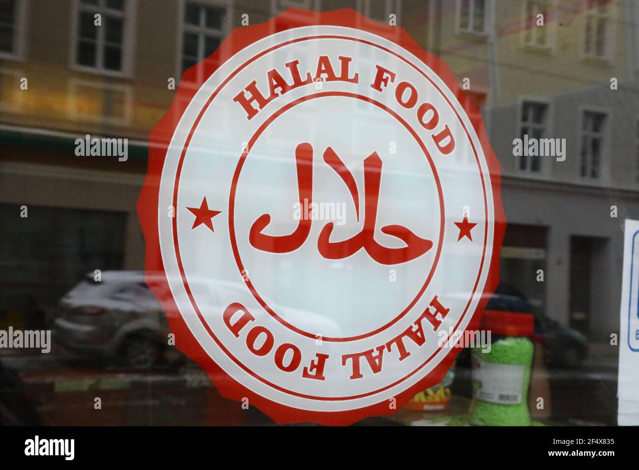 Symbolbild Themenbild Halal Lebensmittel Islam Muslime Stockfoto