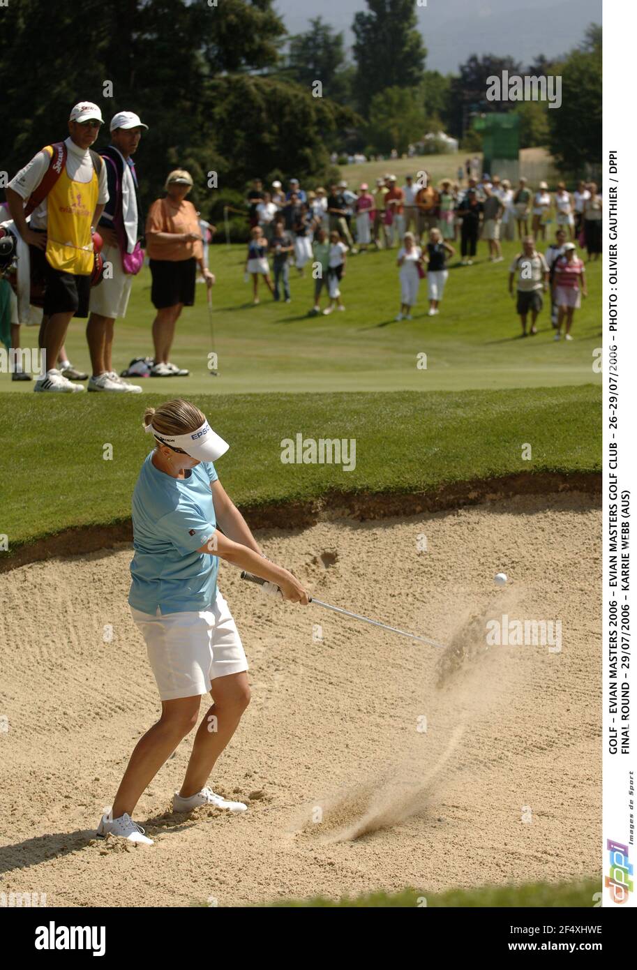 GOLF - EVIAN MASTERS 2006 - EVIAN MASTERS GOLF CLUB - 26-29/07/2006 - FOTO : OLIVIER GAUTHIER / DPPI FINALRUNDE - 29/07/2006 - KARRIERE WEBB (AUS) Stockfoto