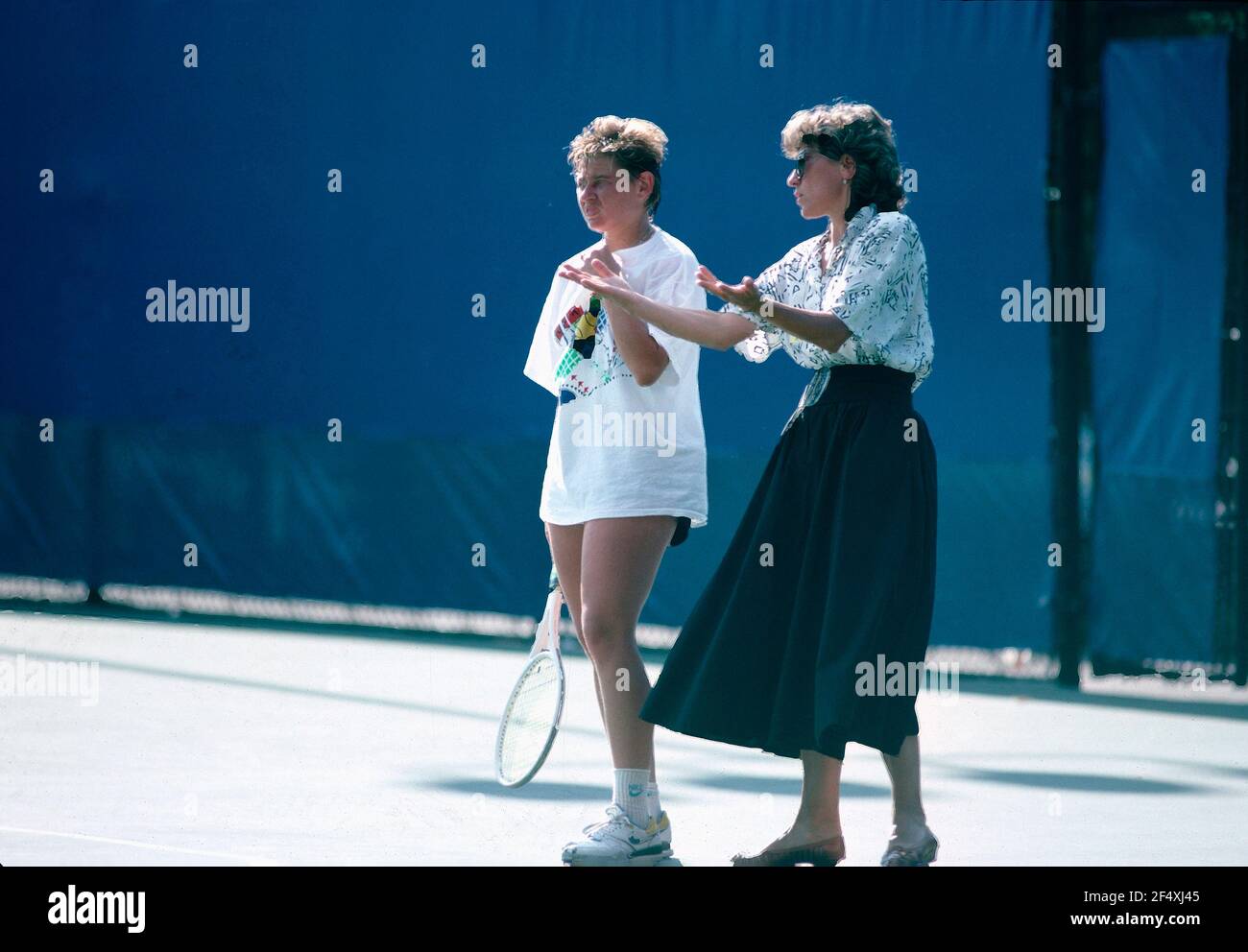 Lettische Tennisspielerin Larisa Savchenko Neiland, 1990s Stockfoto