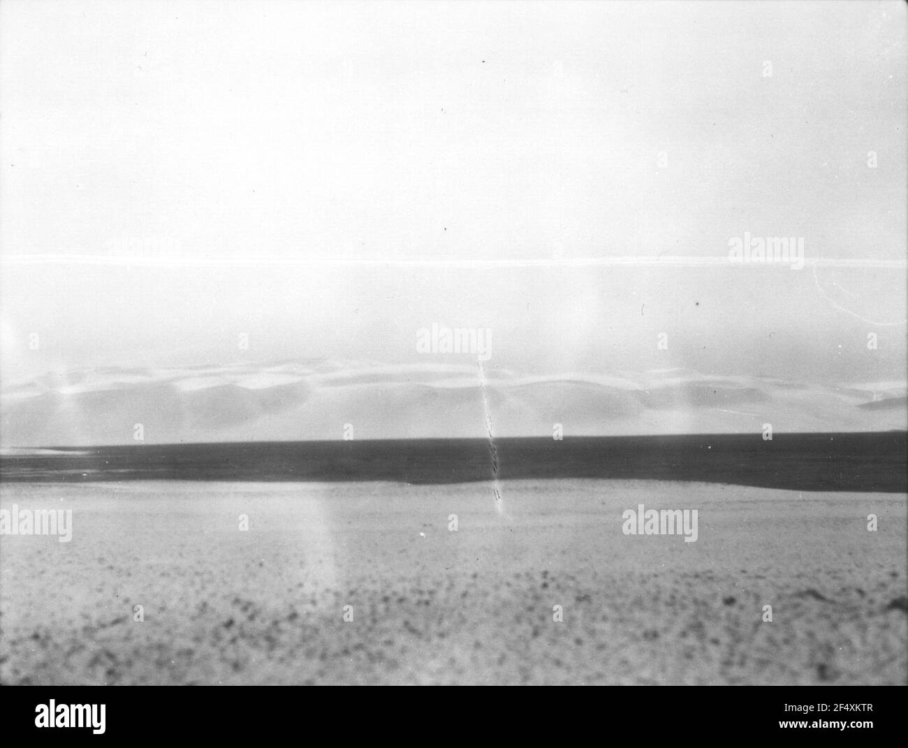 China. Sinkiang (Xinjiang). Takla Makan. Dünengelände östlich des Kum Tag, südlich des Jarkend Darja Stockfoto