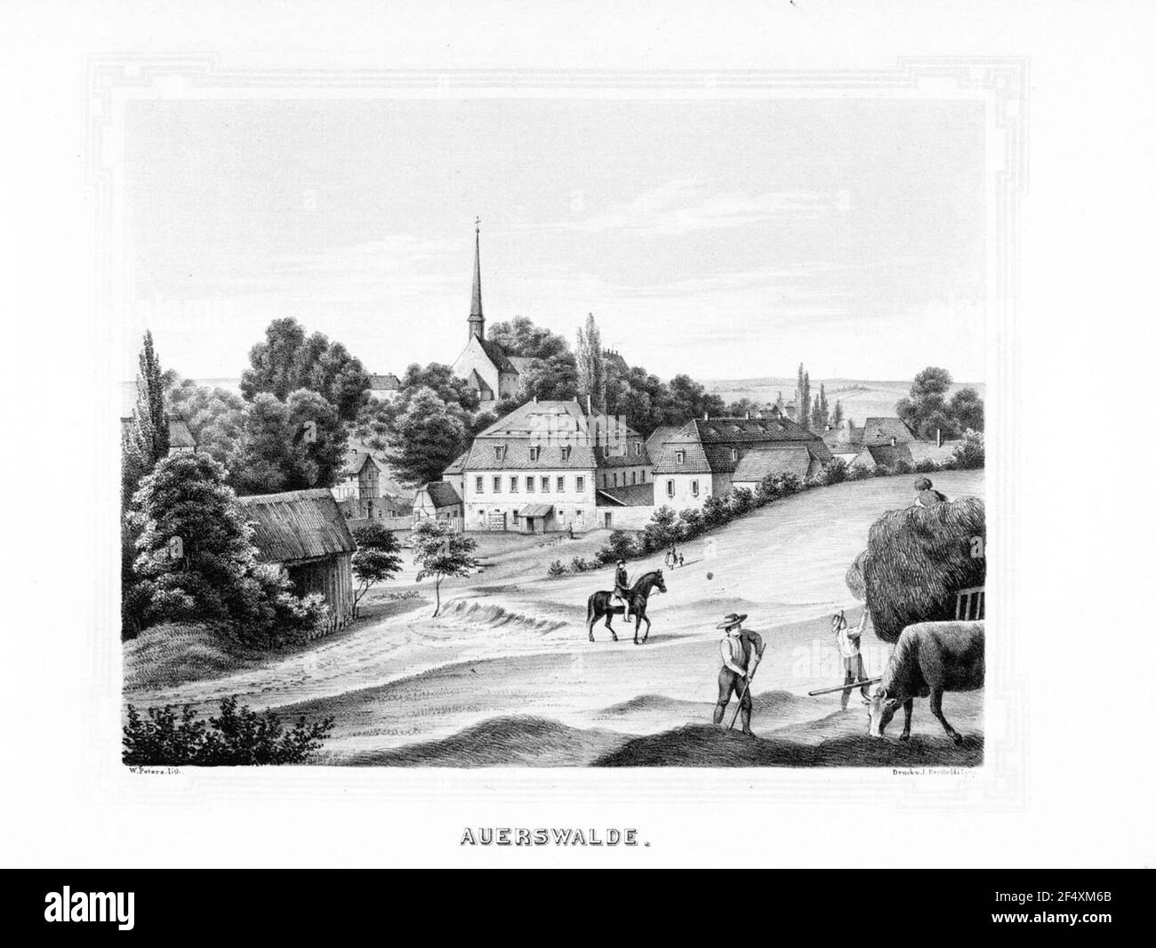 Auerswalde Stockfoto