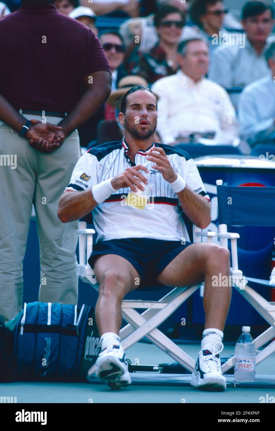 Australischer Tennisspieler Pat Rafter, US Open 1998 Stockfoto