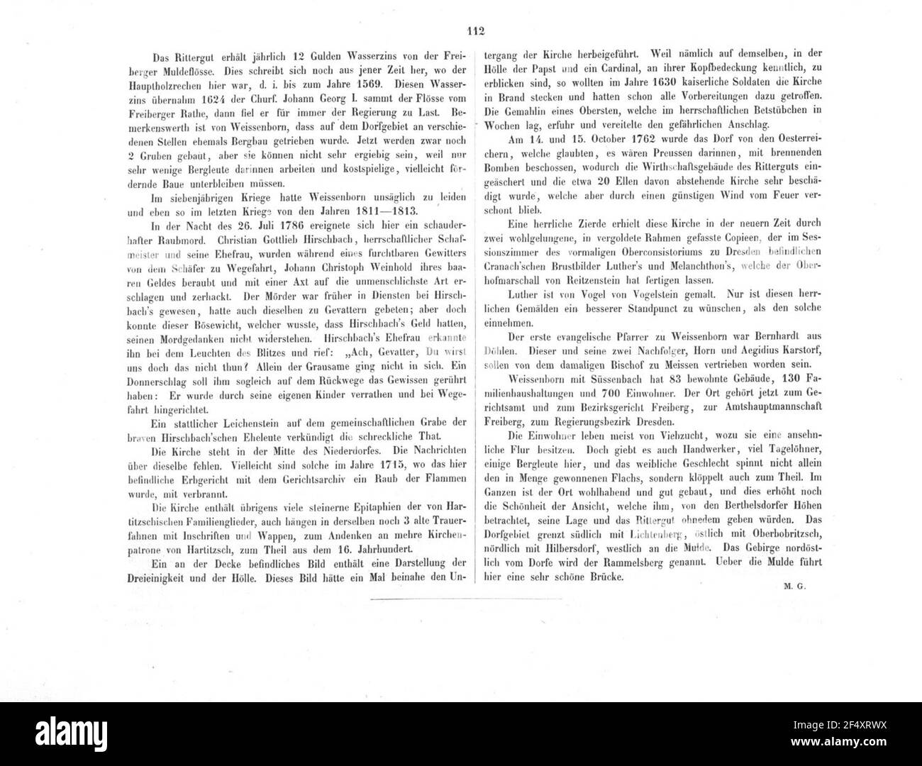 Weißenborn Stockfoto