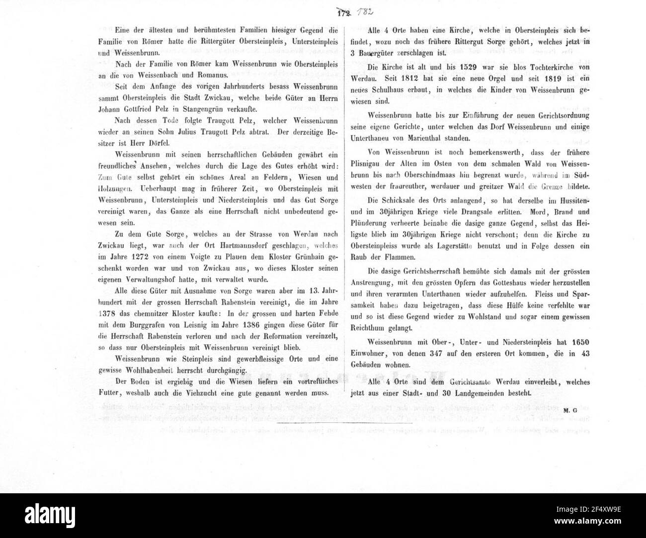 Weissenbrunn Stockfoto