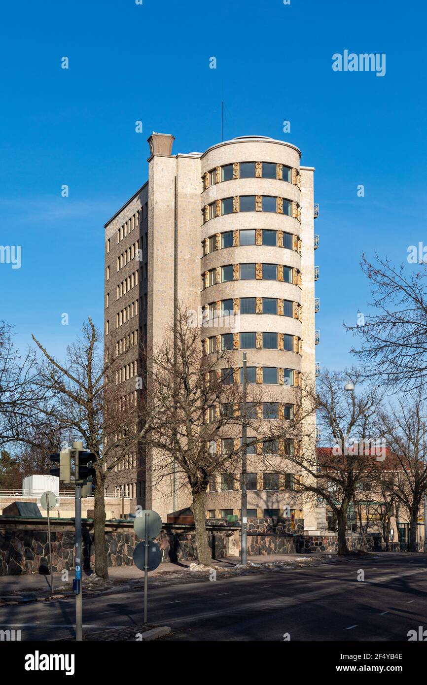 Lastenlinna, ehemaliges Kinderkrankenhaus, im Stadtteil Taka-Töölöö in Helsinki, Finnland Stockfoto