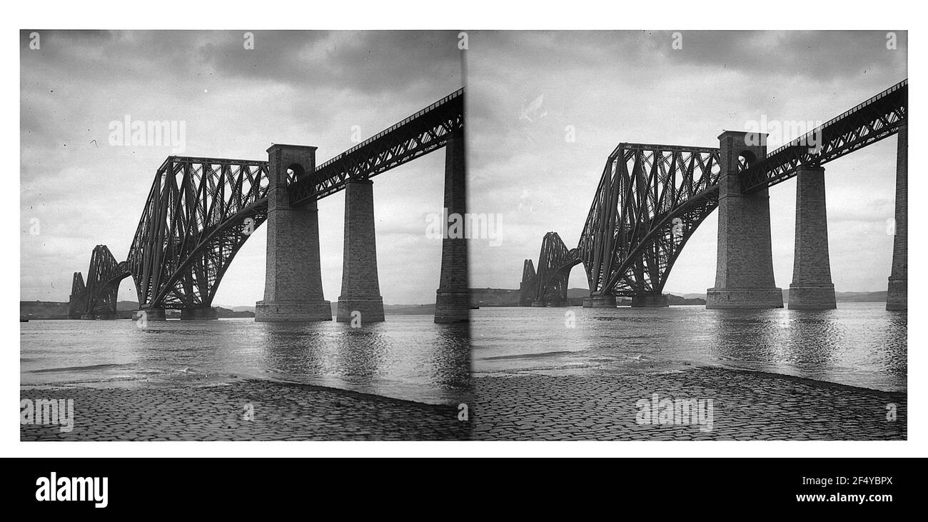 Firth of Forth Bridge in Edinburgh Stockfoto
