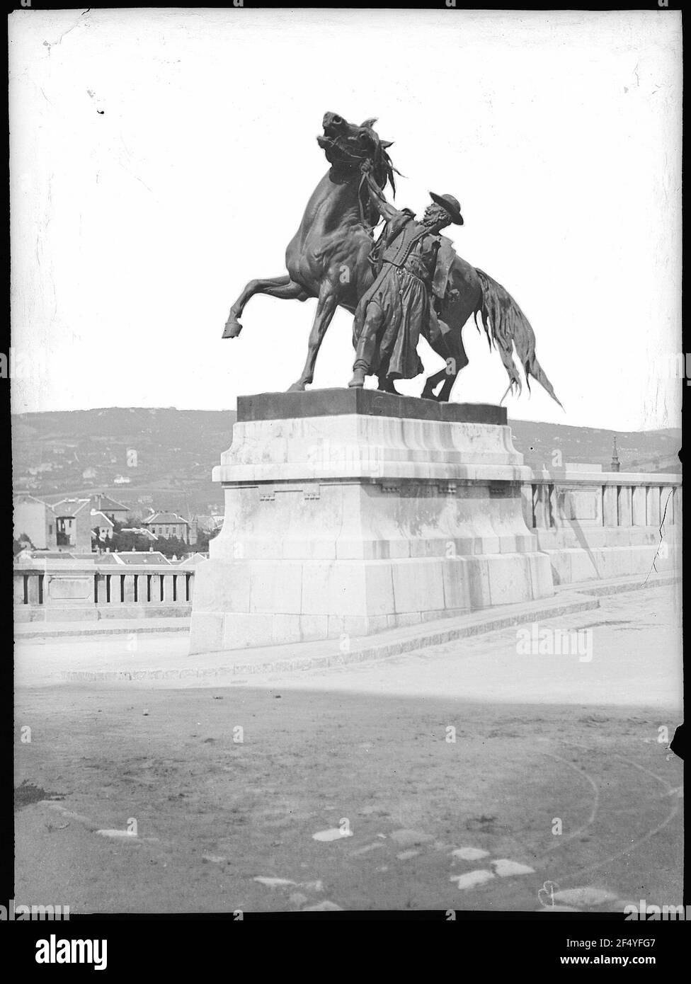 Budapest. Csikos vor dem königlichen Stall Stockfoto