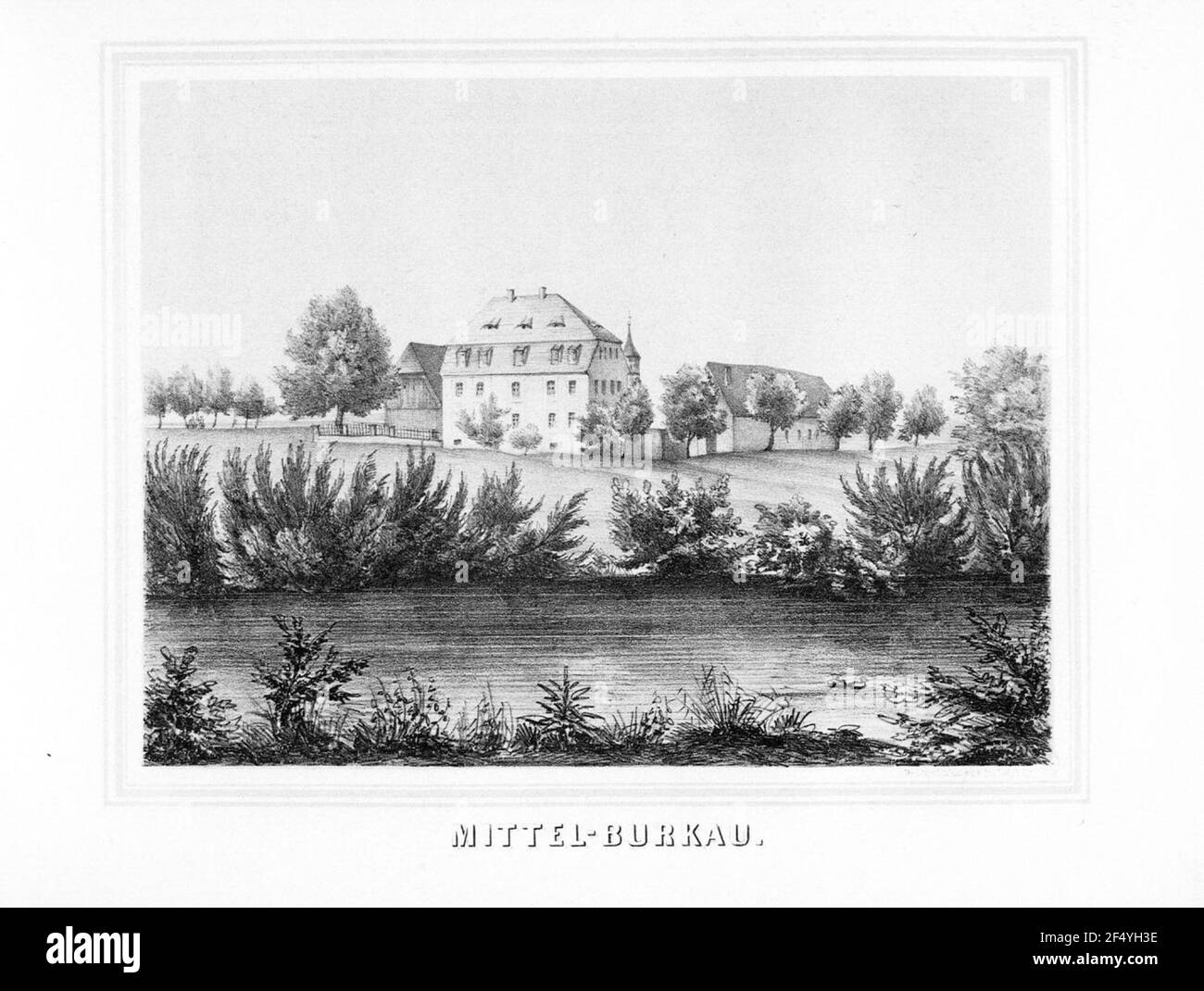 Mitte Burkau Stockfoto