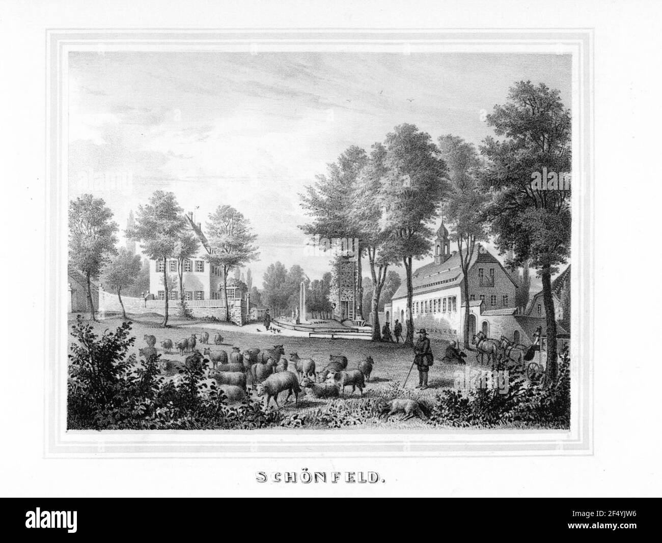 Schönfeld bei Annaberg Stockfoto