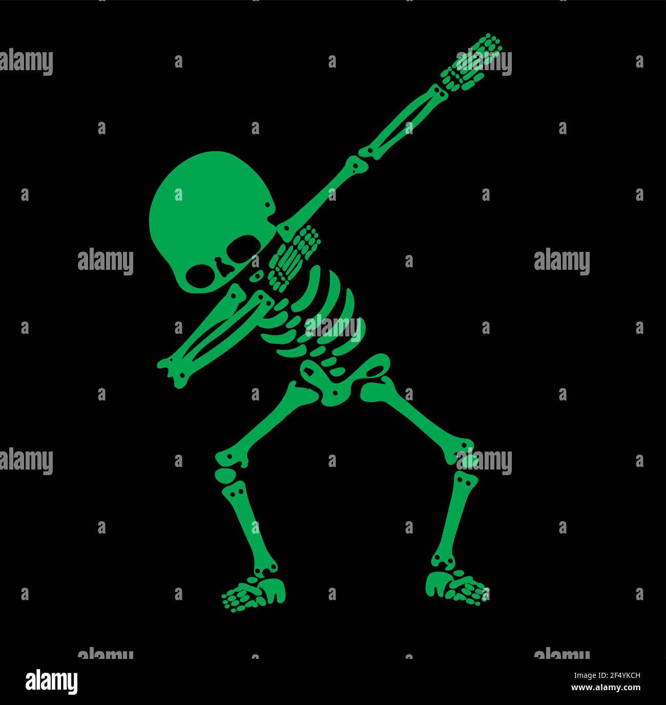 Skeleton dab, EINE Gruppe von Skeletten, die dabbing Stock Vektor