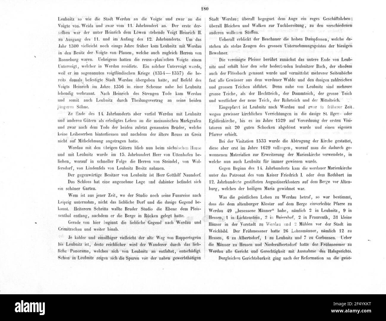 Leubnitz in Werdau Stockfoto