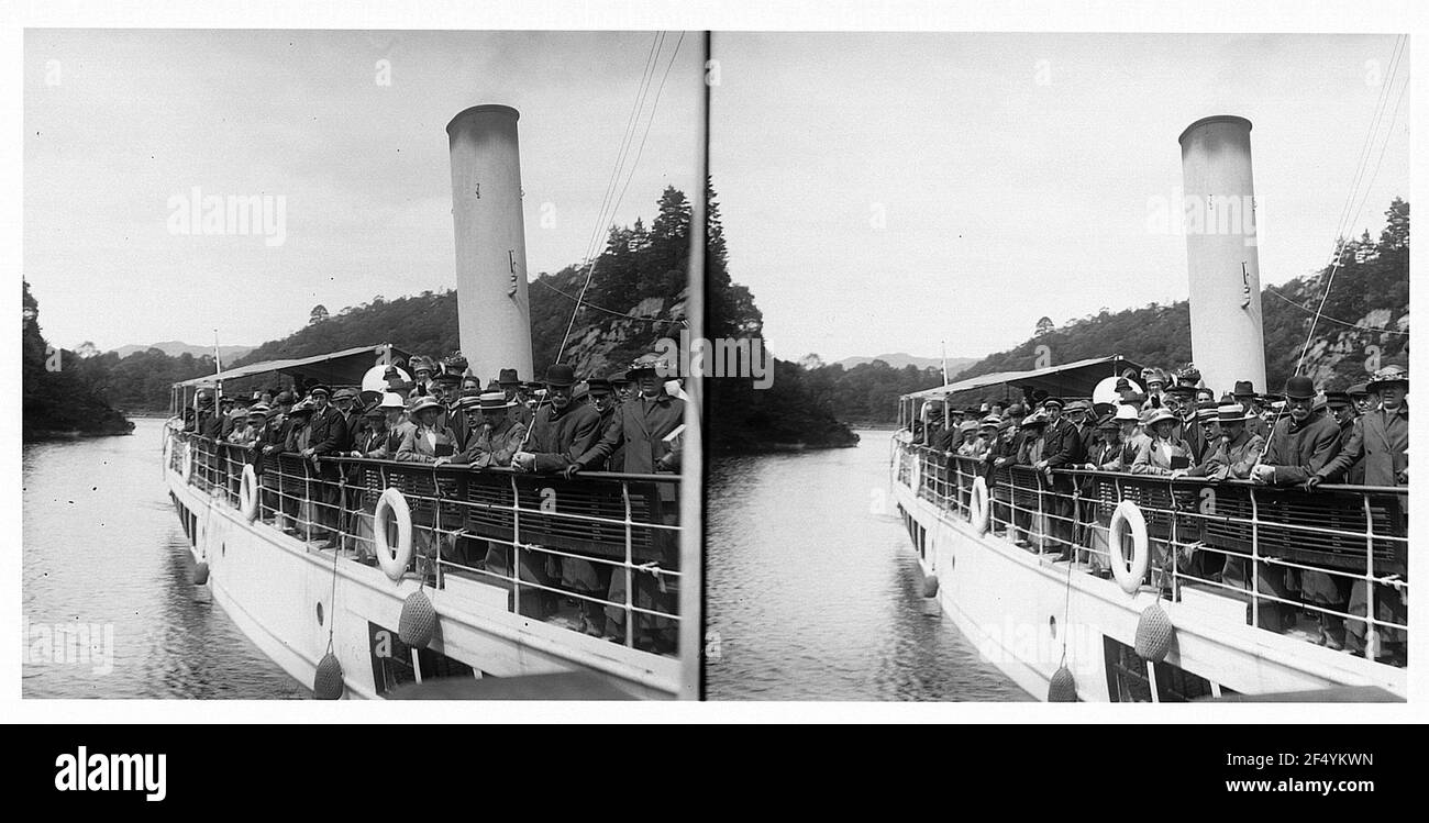 Edinburgh / Schottland: Ausflug mit Passagierdampfer Stockfoto