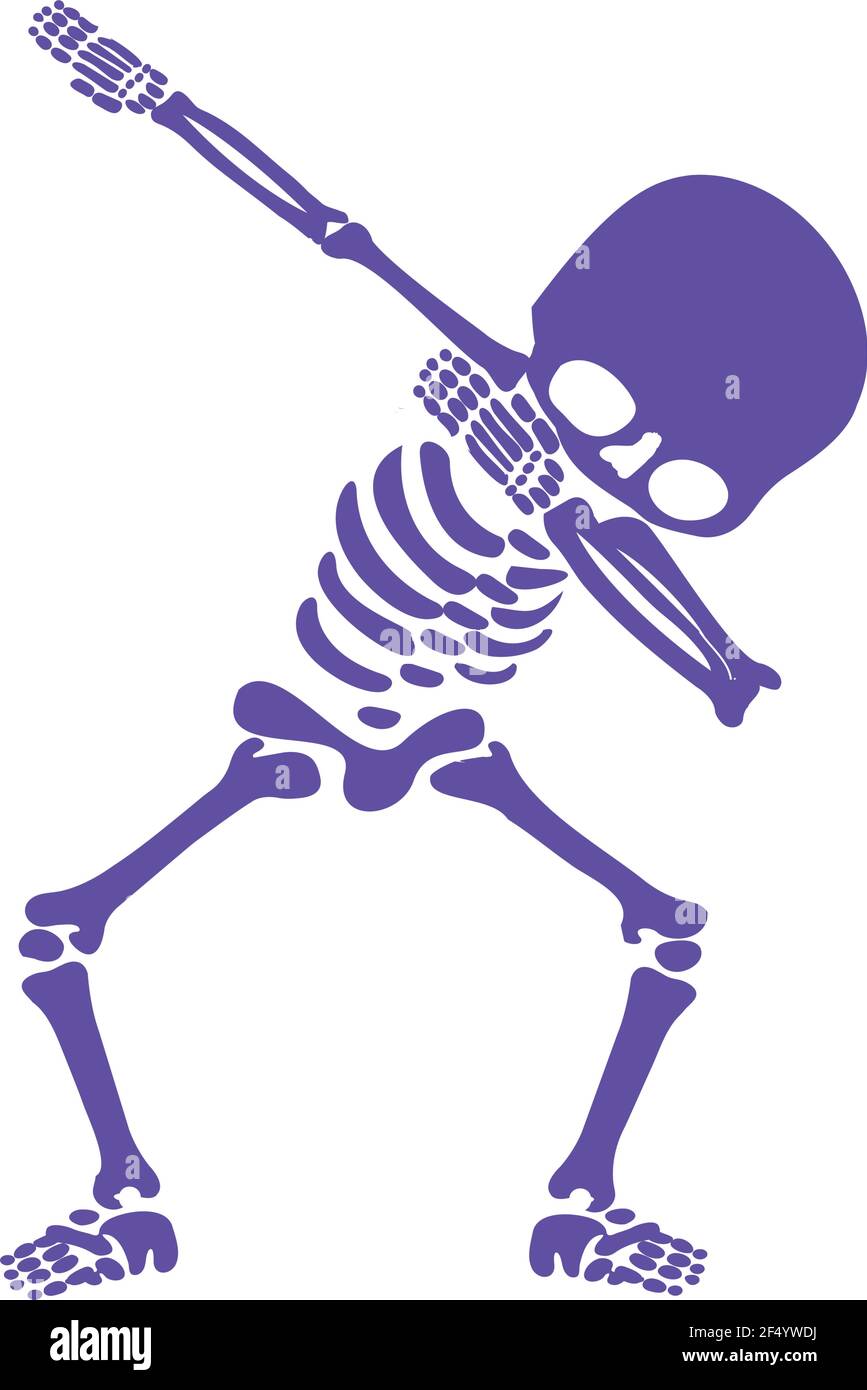 Skeleton dab, EINE Gruppe von Skeletten, die dabbing Stock Vektor