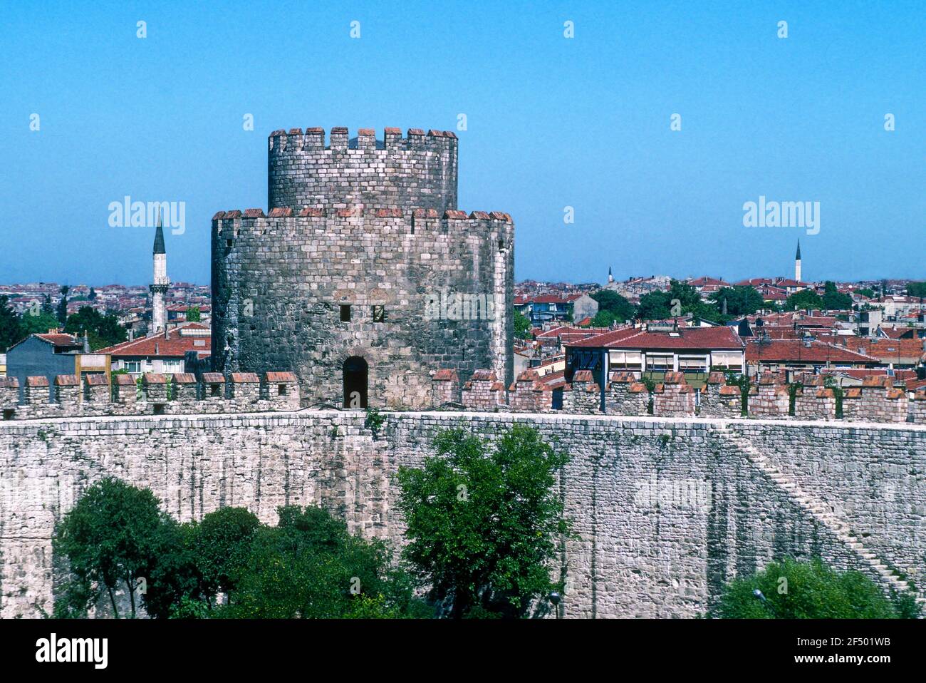 Festung Yedikule einer von sieben Türmen Istanbul Türkei Stockfoto