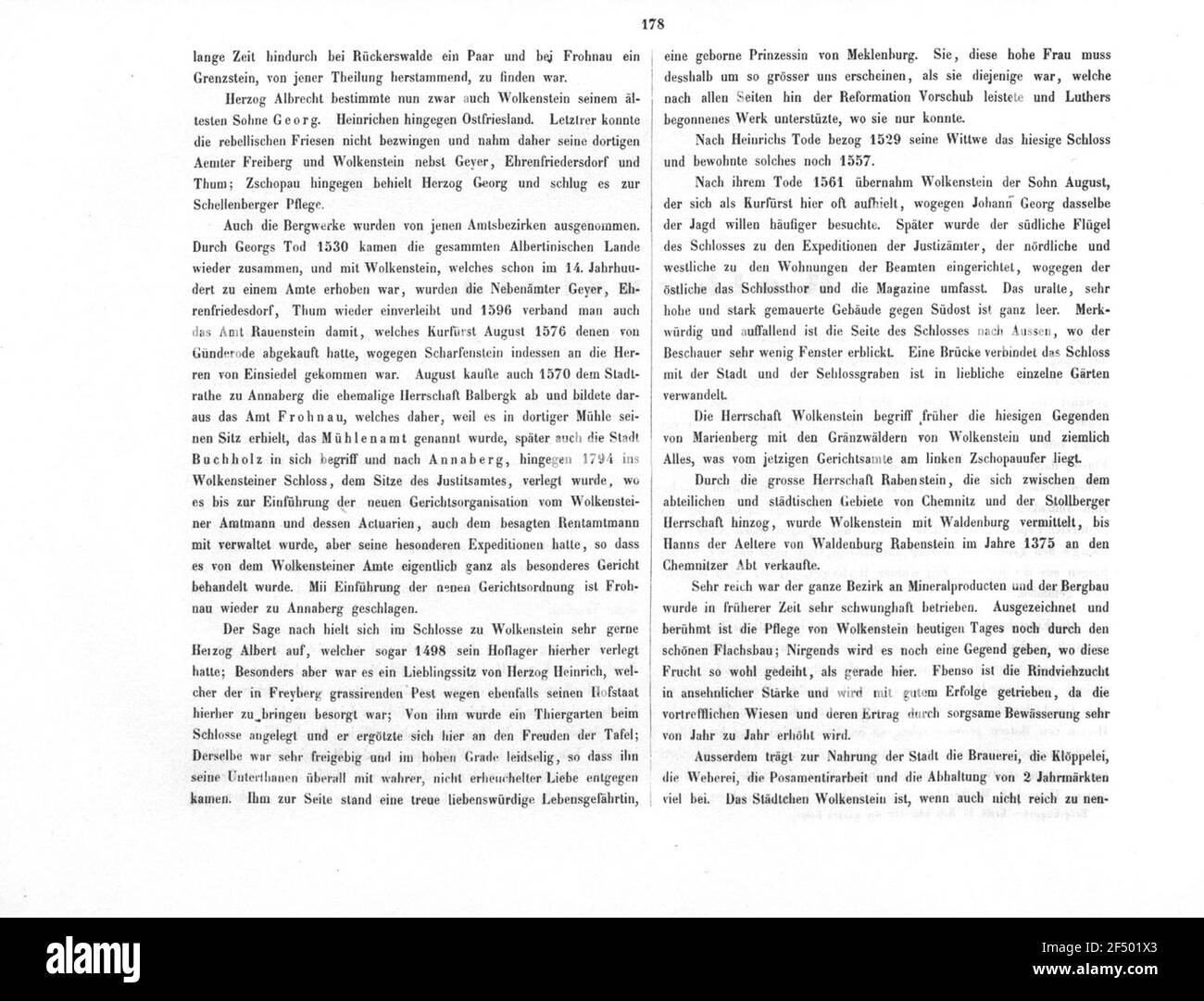 Wolkenstein Stockfoto