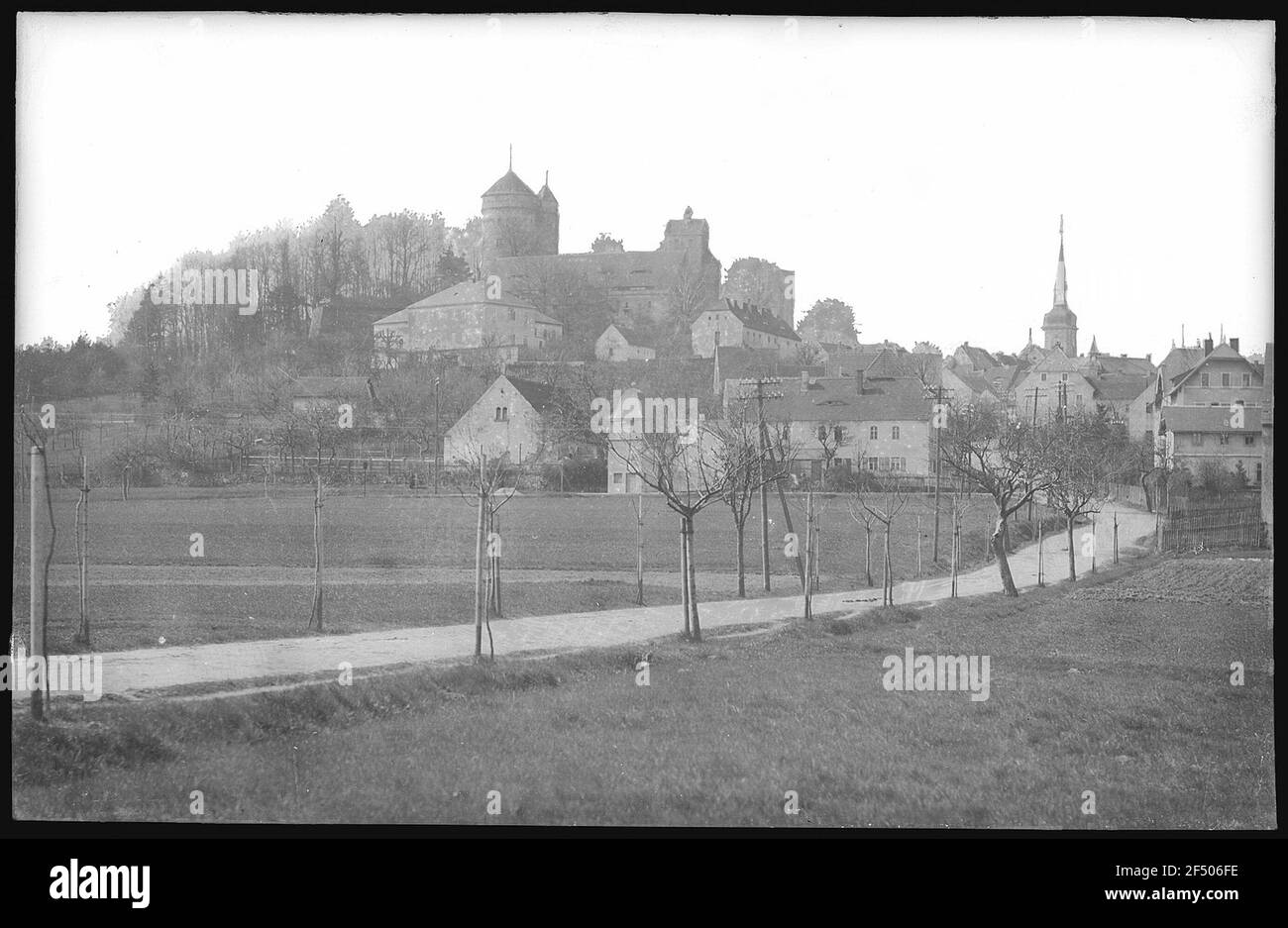 Stolpen. Blick auf Stolpen Stockfoto