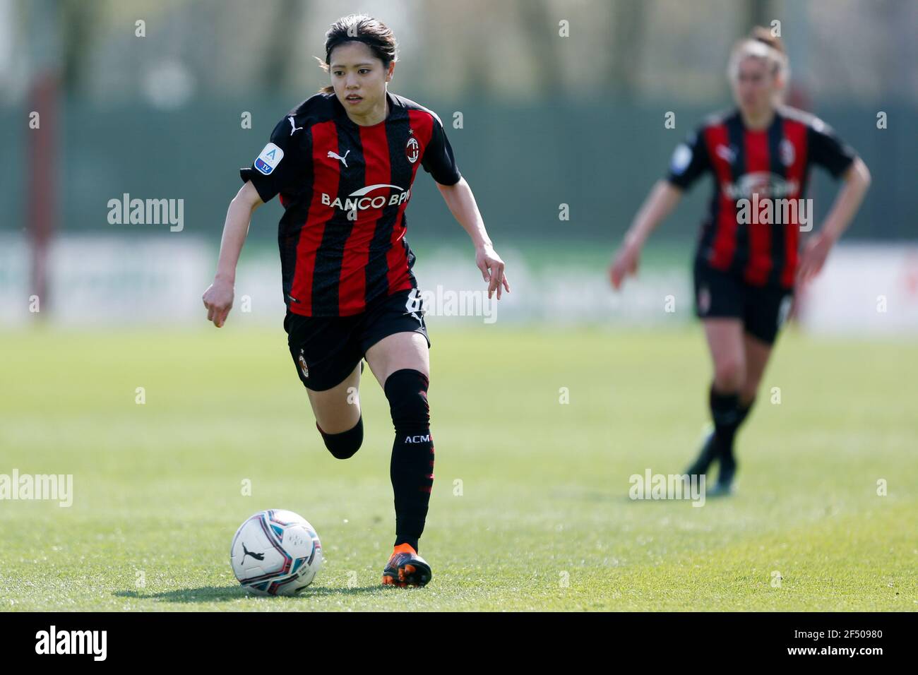 Mailand, Italien. März 2021, 21st. Yui Hasegawa (AC Mailand) während AC Mailand vs Empoli Damen, Italienische Fußball Serie A Frauenspiel in Mailand, Italien, März 21 2021 Kredit: Unabhängige Fotoagentur/Alamy Live Nachrichten Stockfoto