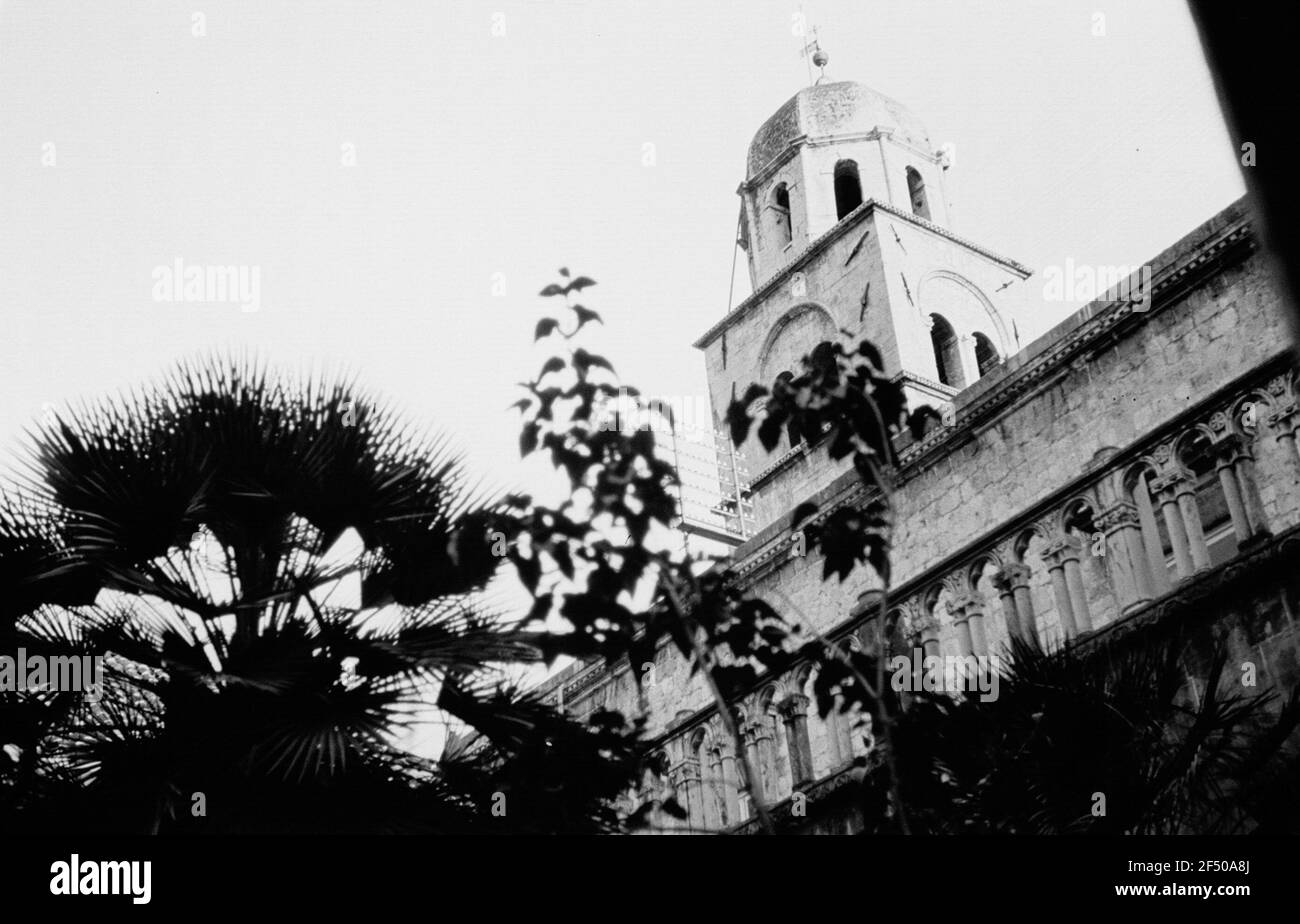 Reisefotos Kroatien. Dubrovnik (Ragusa). Fortening Turm in der Altstadt Stockfoto
