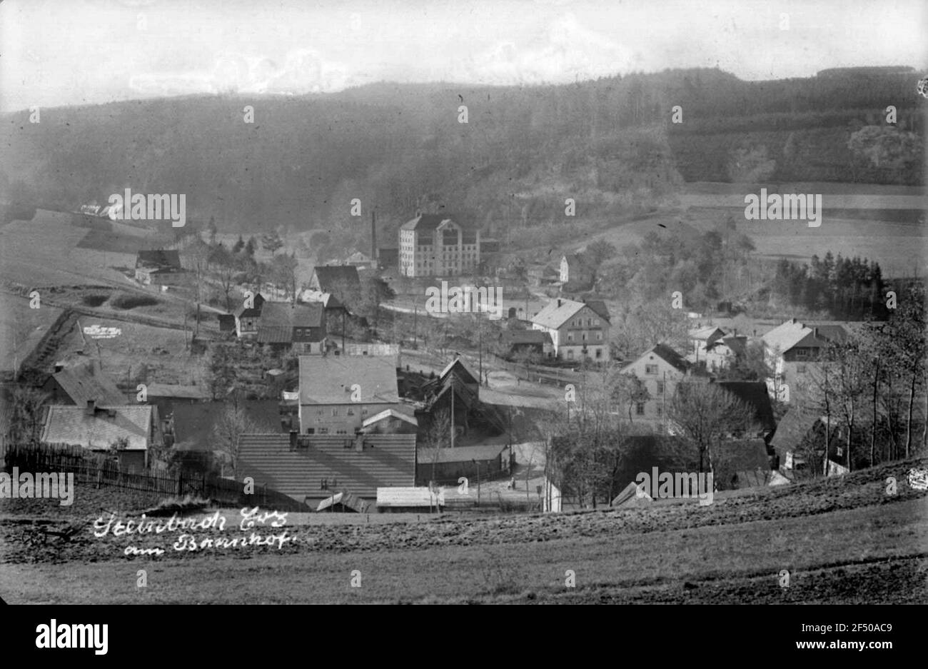 Steinbach am Bahnhof Stockfoto