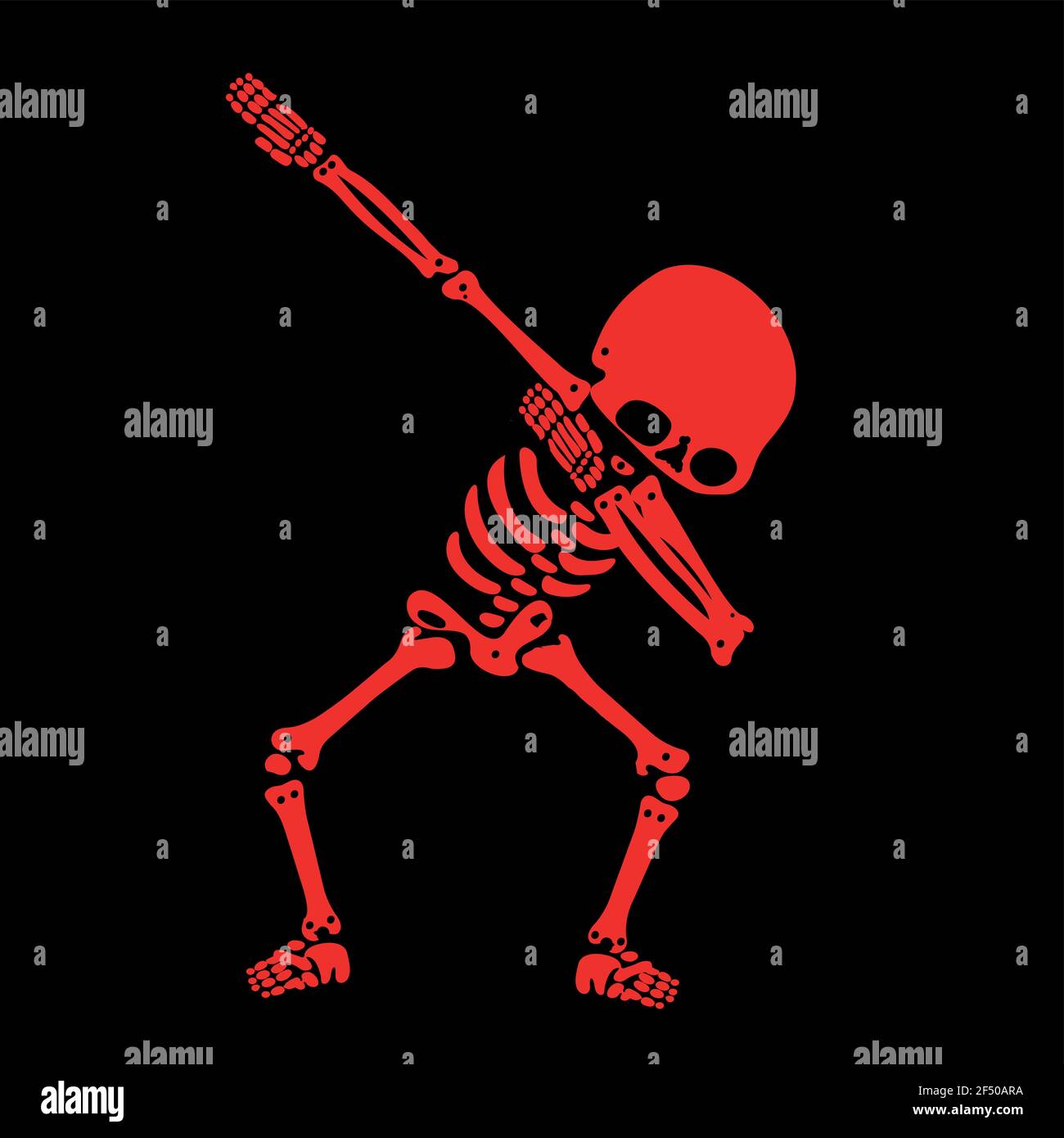 Skeleton dab, EINE Gruppe von Skeletten, die dabbing Stock Vektor