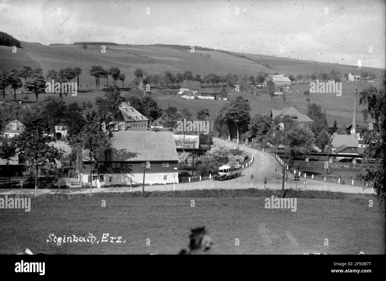 Blick auf den Oberschaar mit Omnibus, Scherzh. „Desert Ship“ genannt! Stockfoto