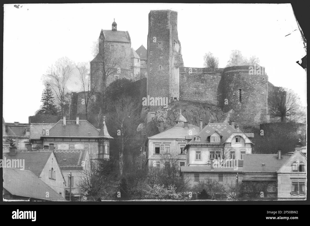 Stolpen. Schloss Stockfoto