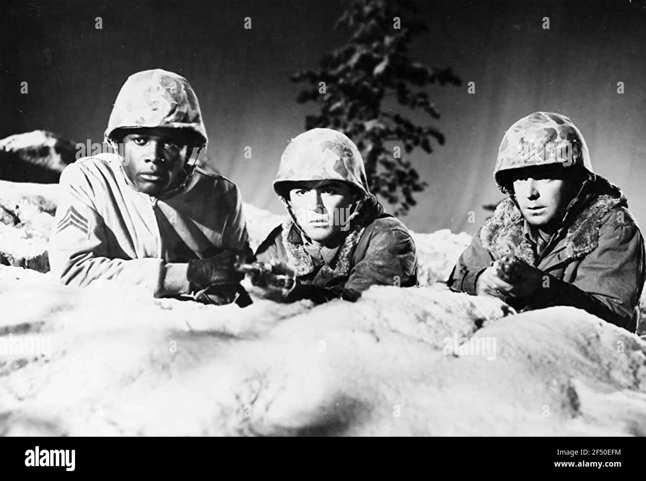 ALLE JUNGEN MÄNNER 1960 Columbia Pictures Film mit von links: Sidney Poitier, James Darren, Alan Ladd Stockfoto