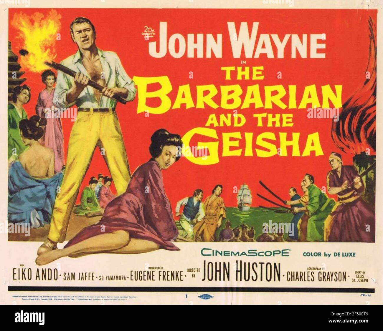 DER BARBAR UND DIE GEISHA 1958 20th Century Fox Film Mit John Wayne Stockfoto
