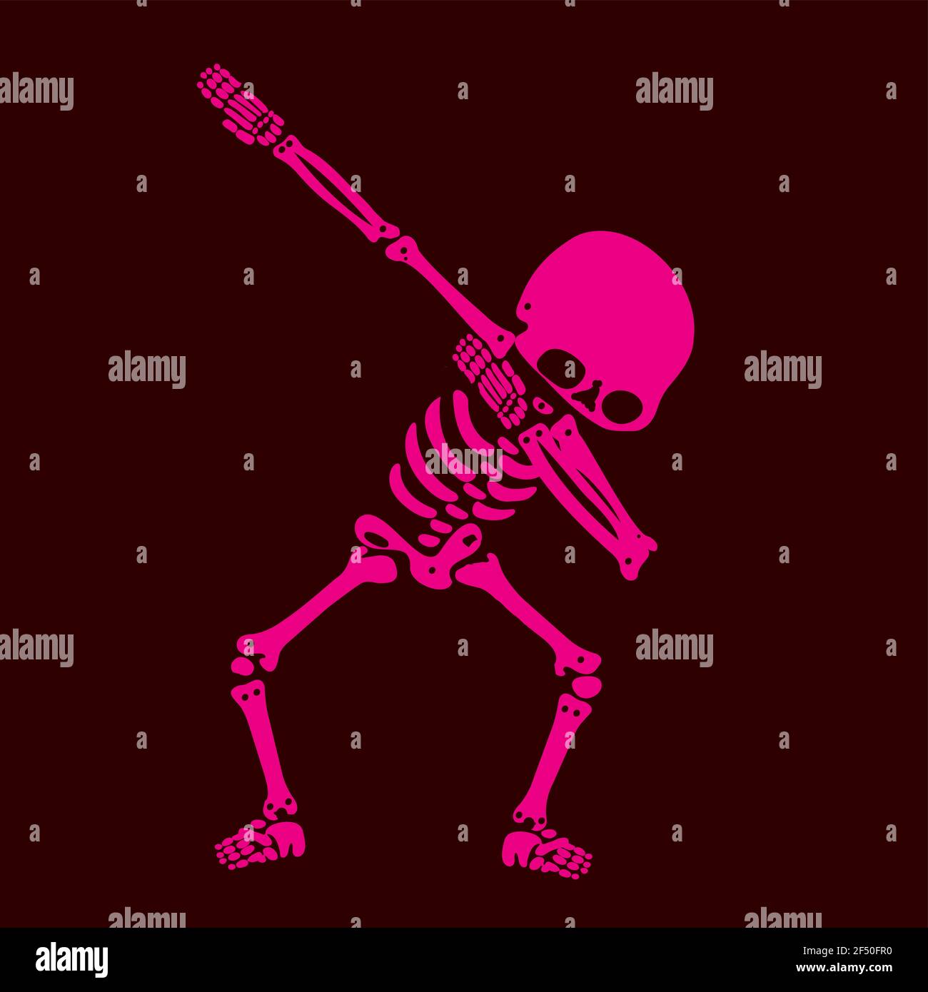 Skeleton dab, EINE Gruppe von Skeletten, die dabbing Stock Vektor
