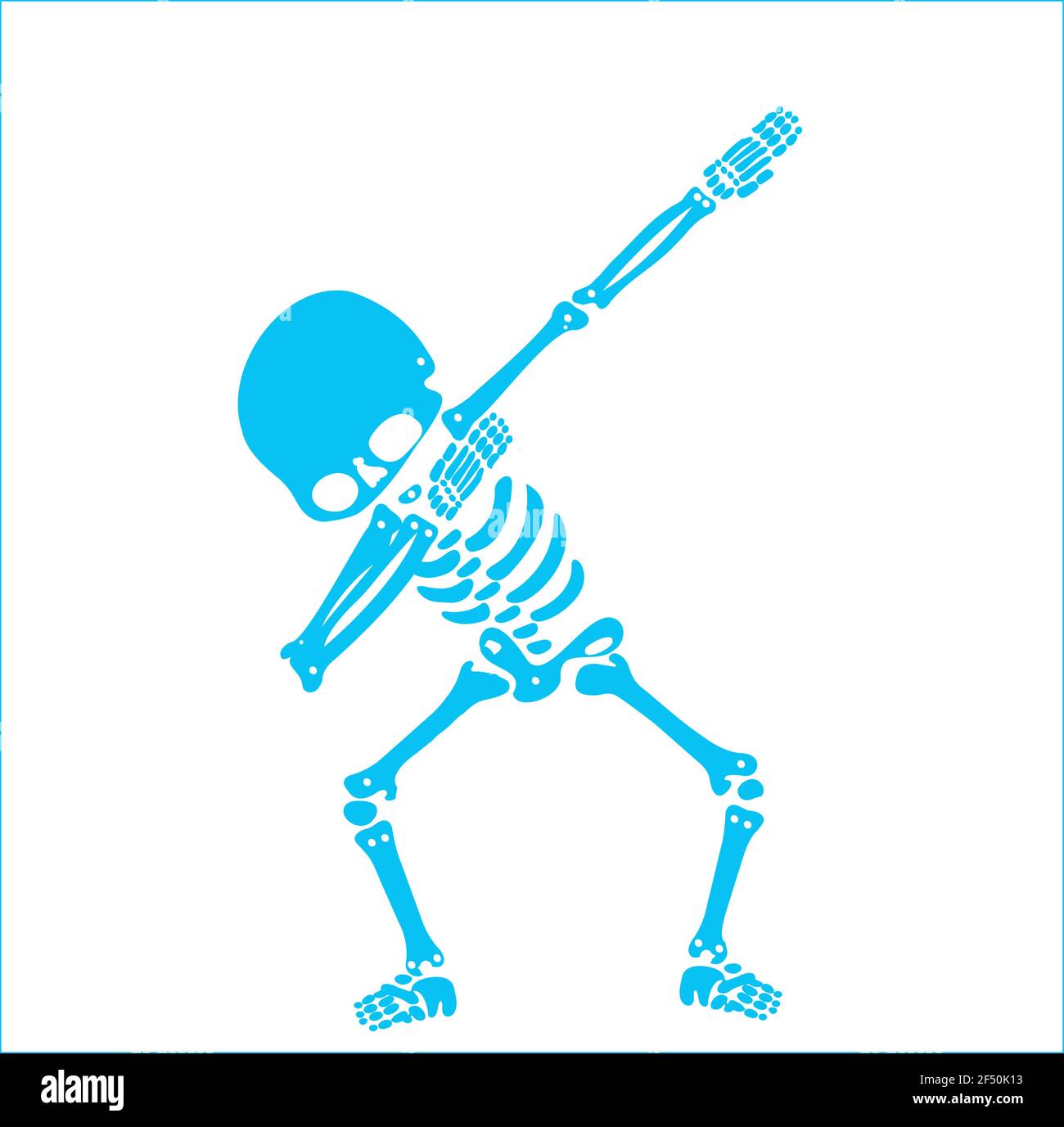 Skeleton dab, EINE Gruppe von Skeletten, die dabbing Stock Vektor