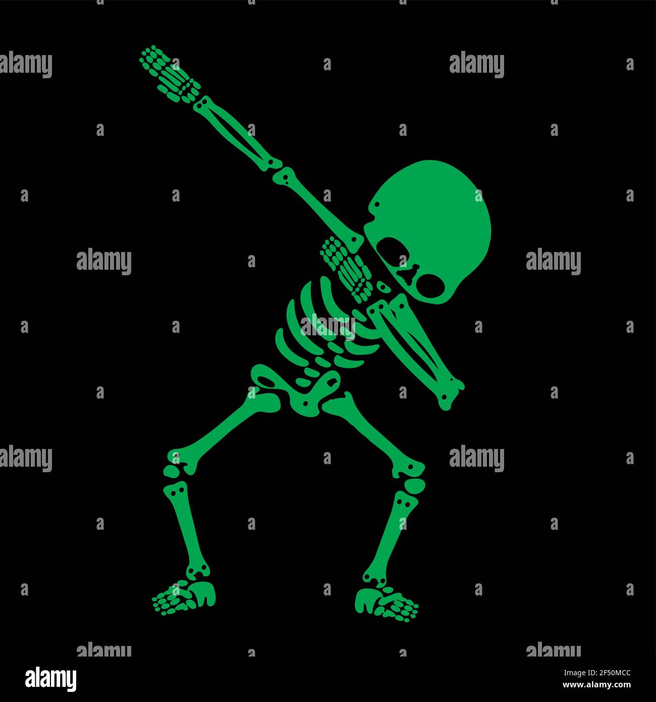Skeleton dab, EINE Gruppe von Skeletten, die dabbing Stock Vektor